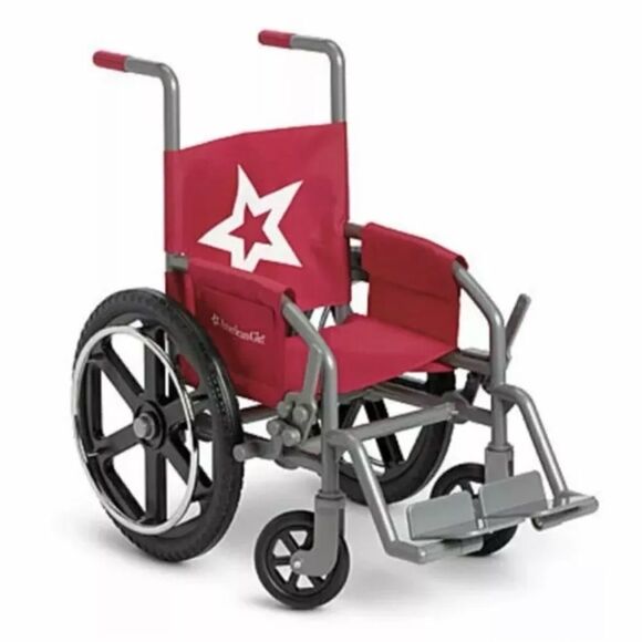 American Girl Doll Retired Berry Wheelchair Medical Accessories Pink Gray NEW - Picture 1 of 7